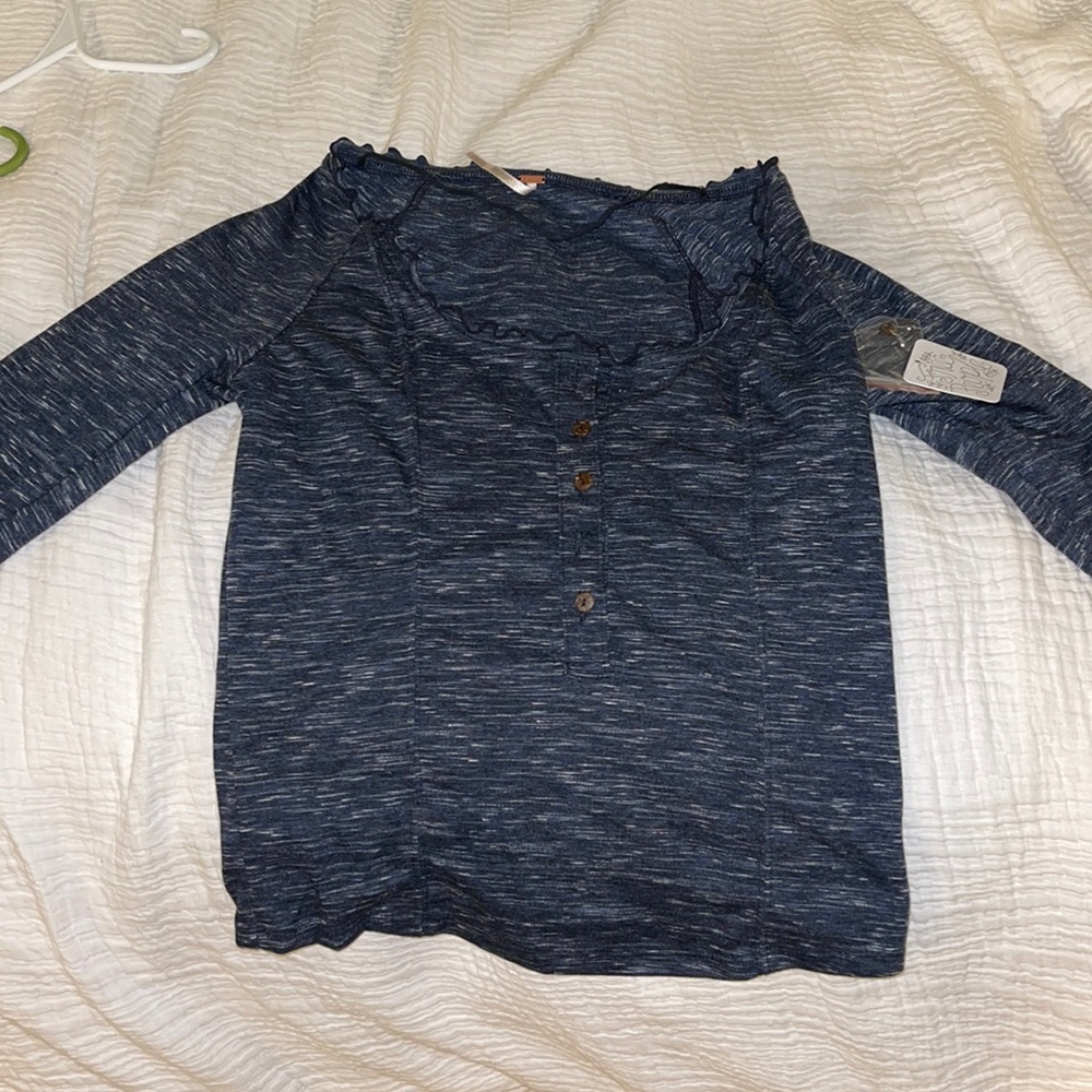 Free people button up long sleeve